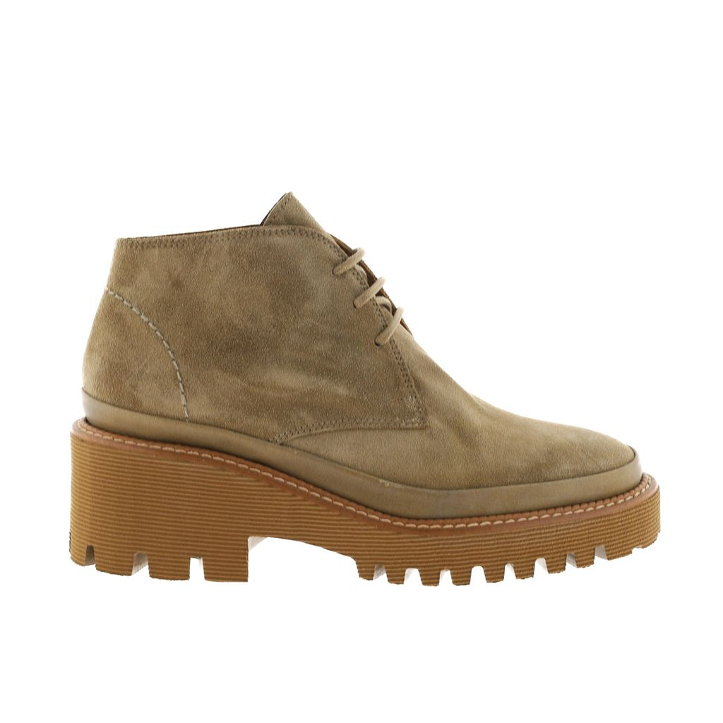BOTIN PLATAFORMA CARMEN VELOUR TAUPE