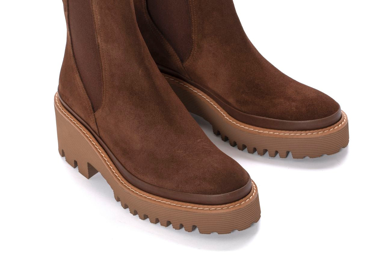 BOTIN PLATAFORMA CARMEN VELOUR EBANO