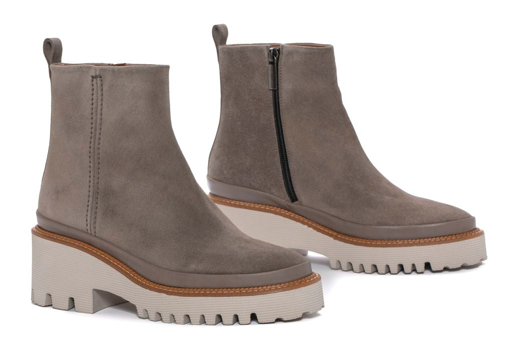 BOTIN PLATAFORMA CARMEN VELOUR TOPO