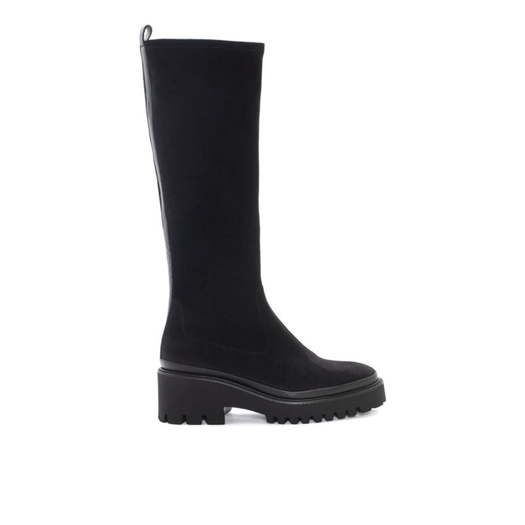 BOTA CARMEN VELOUR JET STRECH NEGRO