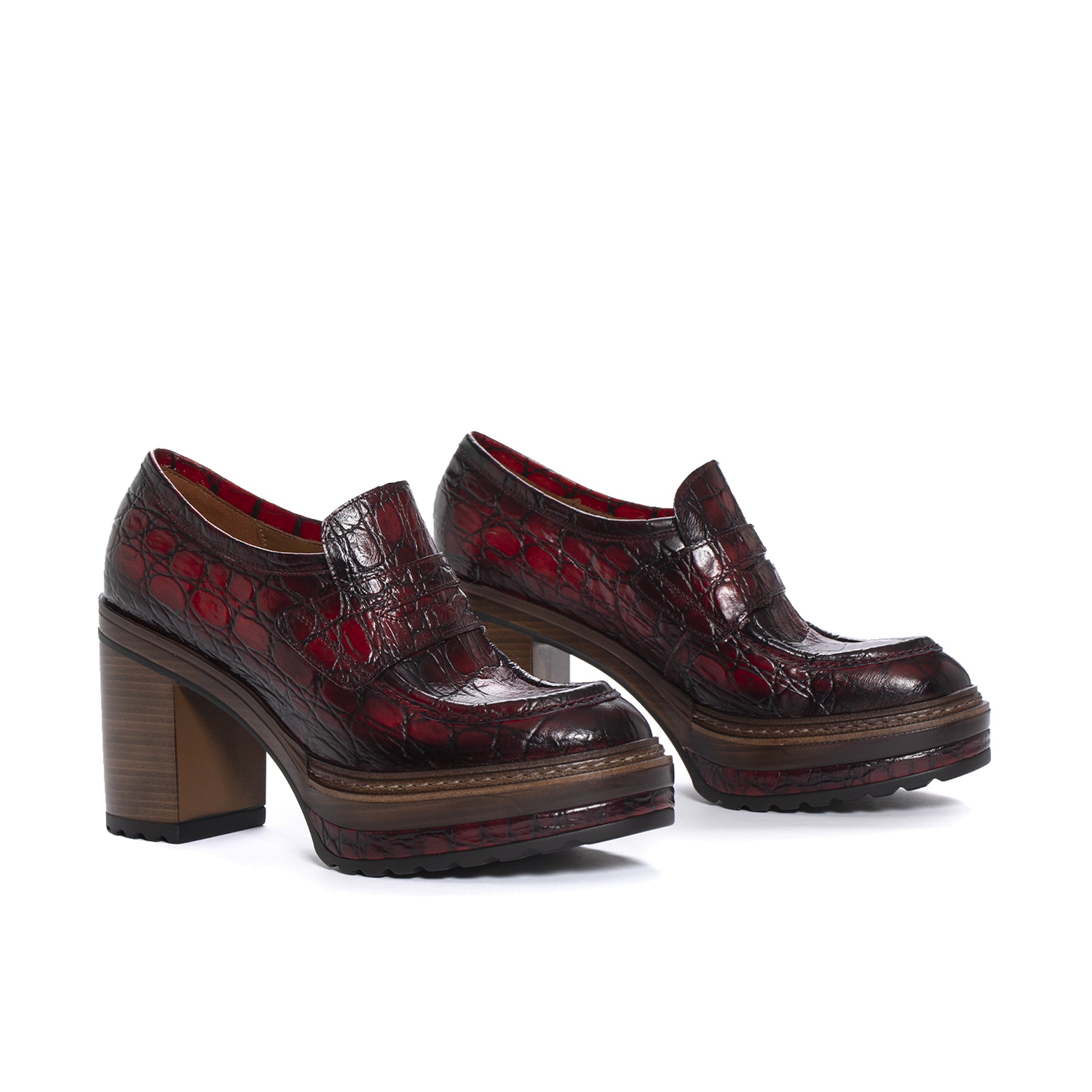 ZAPATO TACON OLIVIA COCONUT CHERRY