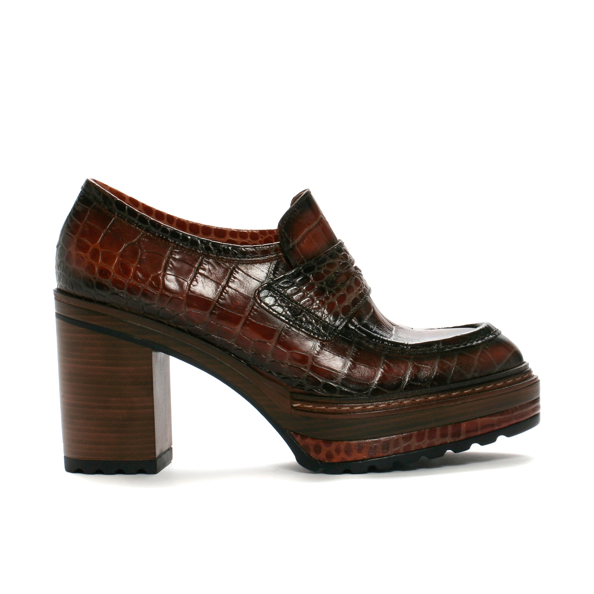 ZAPATO TACON OLIVIA COCONUT CUERO