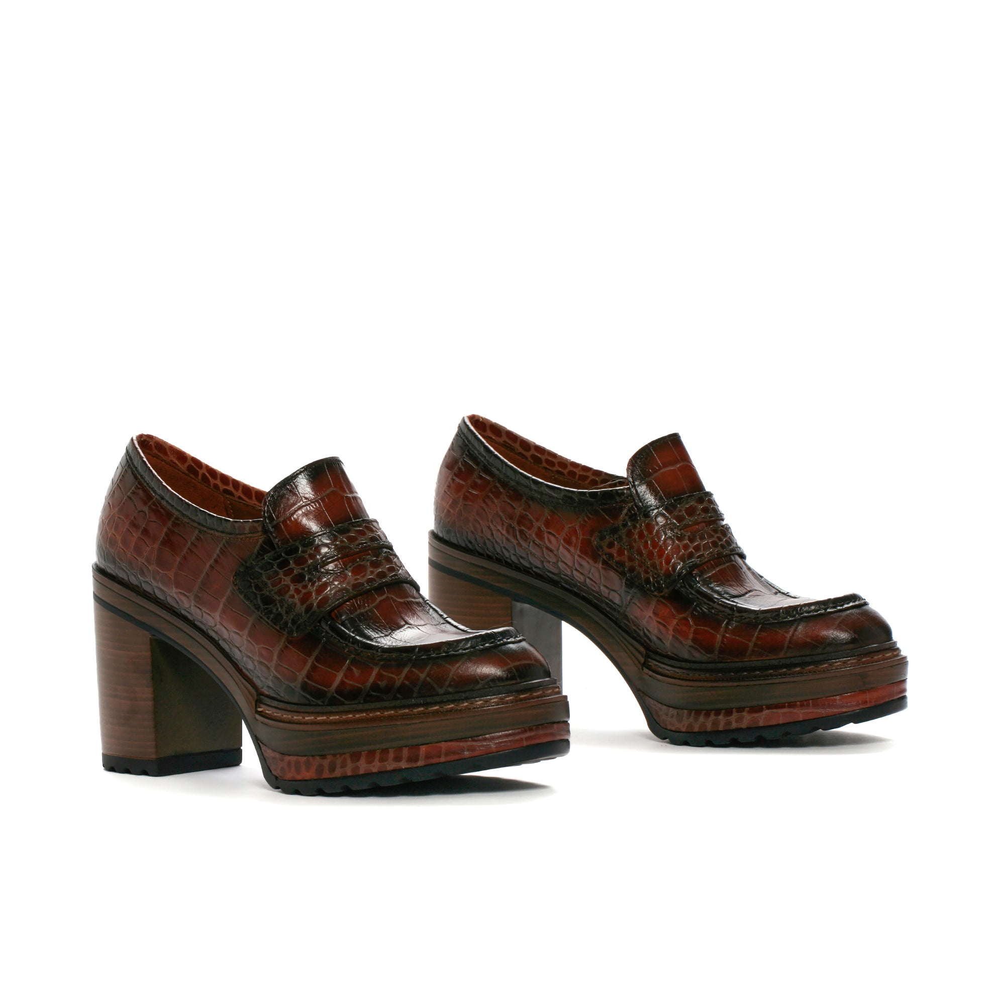 ZAPATO TACON OLIVIA COCONUT CUERO