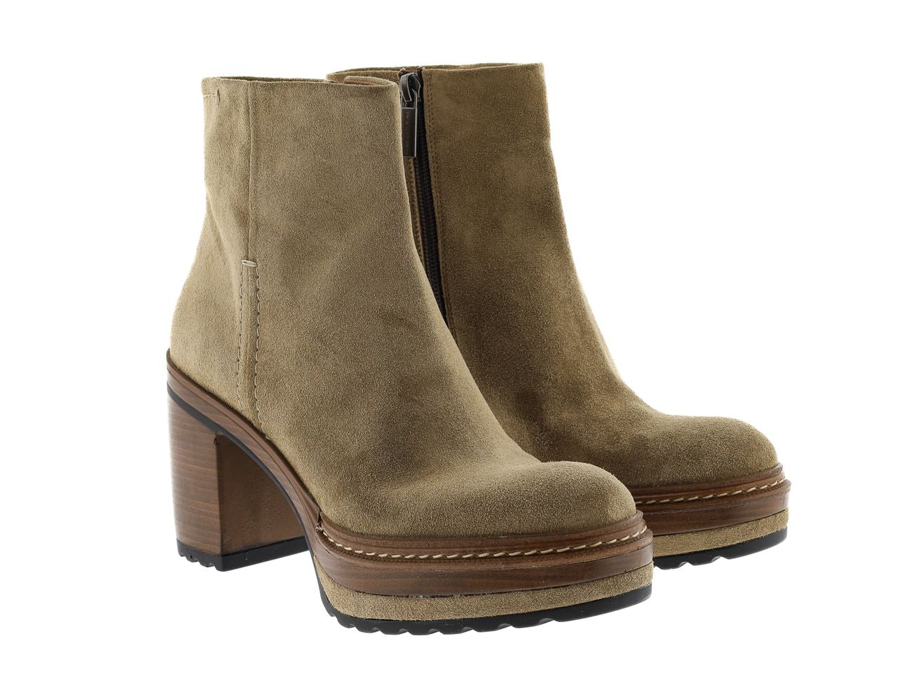 BOTIN TACON OLIVIA VELOUR TAUPE