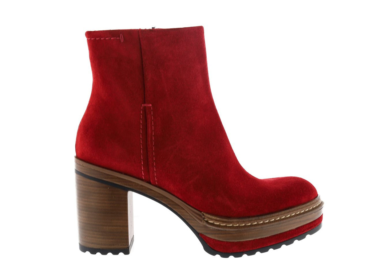 BOTIN TACON OLIVIA VELOUR CHERRY
