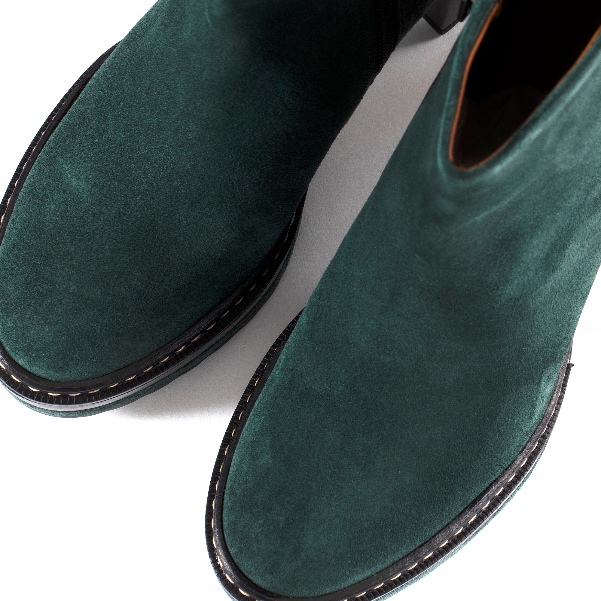 BOTIN TACON OLIVIA VELOUR PETROLEO