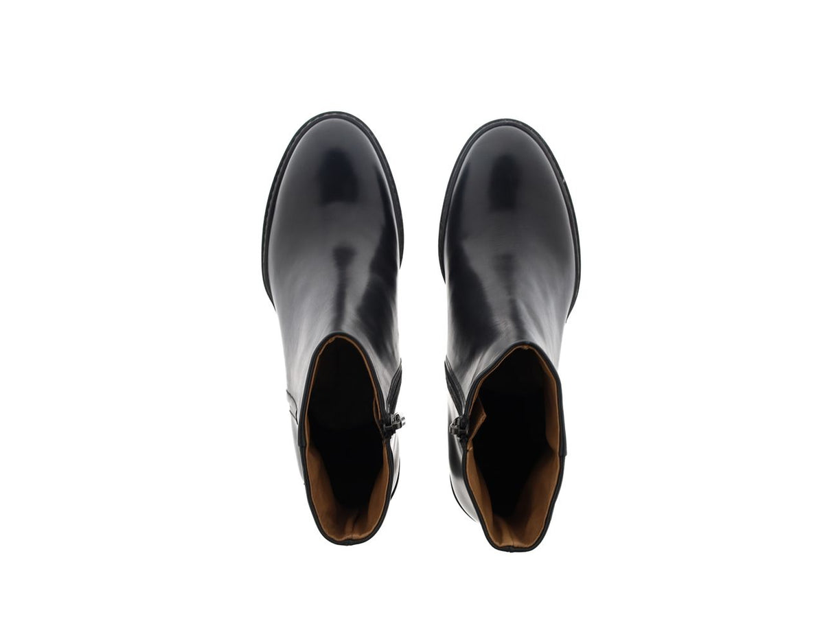 OLIVIA COUNTRY BLACK HEELED ANKLE BOOT