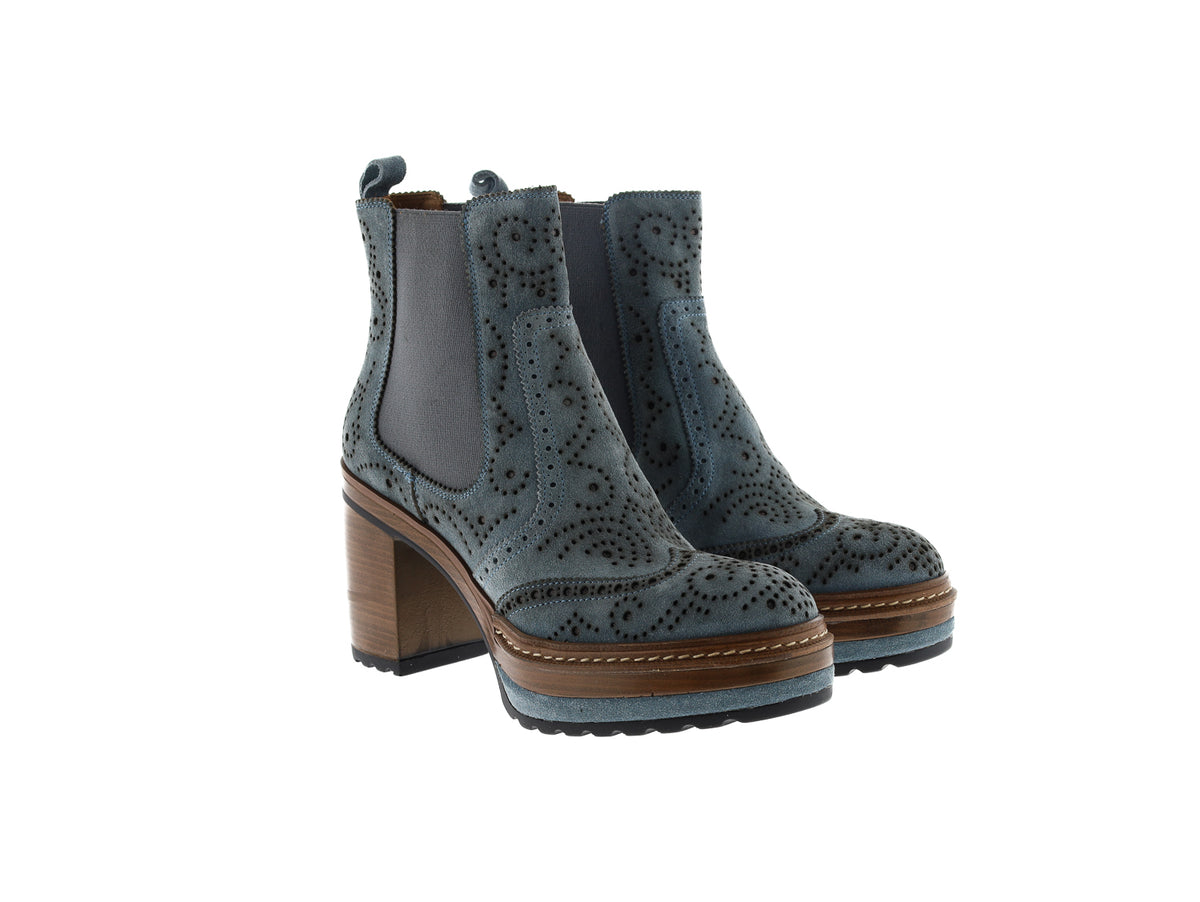 BOTIN TACON OLIVIA VELOUR AQUA