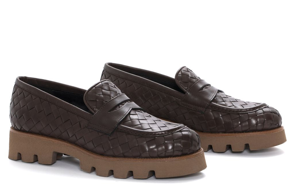 MOCASIN JENNY TRENZADO 10 MM EBANO