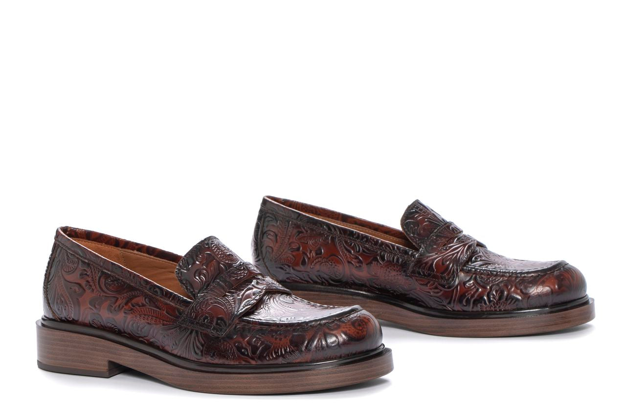 MOCASIN SELINE CHARRO CUERO