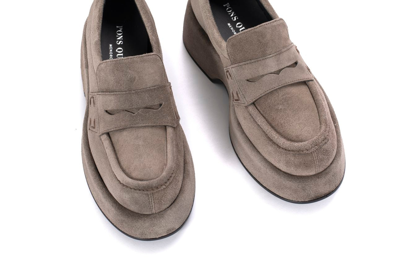 MOCASIN PLATAFORMA FLIPER VELOUR TOPO