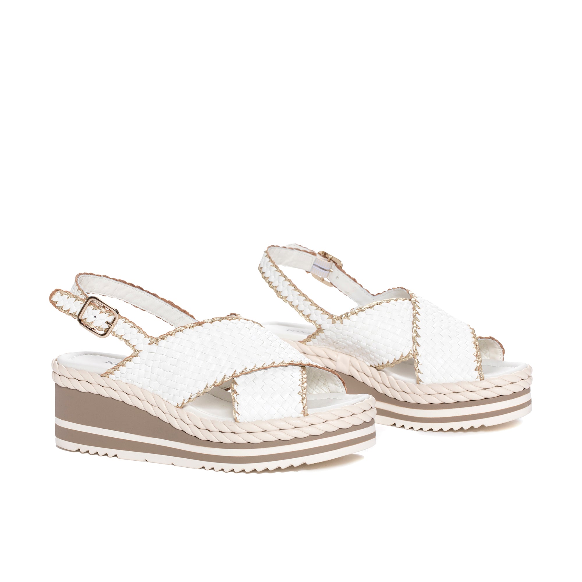 SANDALIA PLATAFORMA PADOVA WET MILK