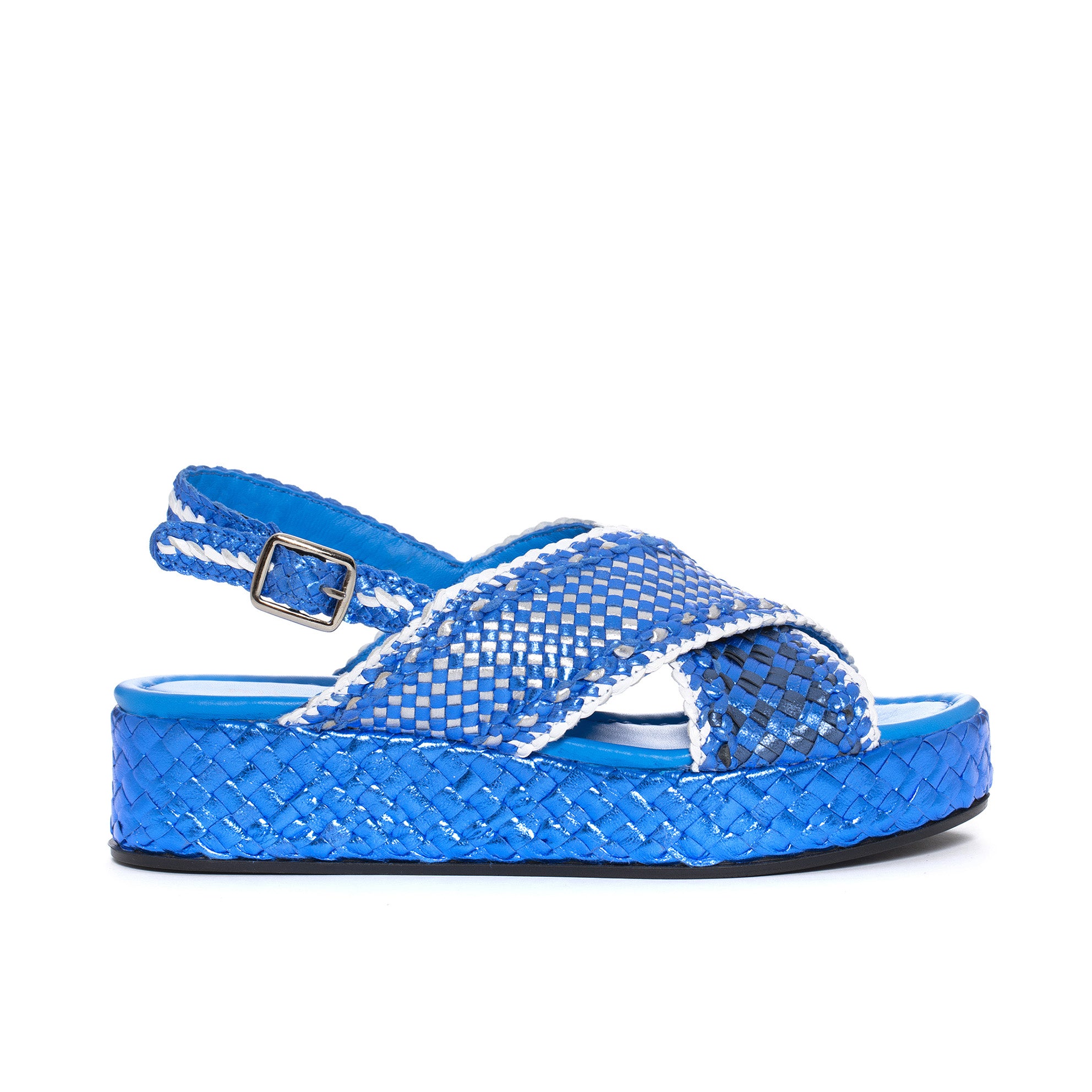 SANDALIA PLATAFORMA FORLI RETXA METAL V189