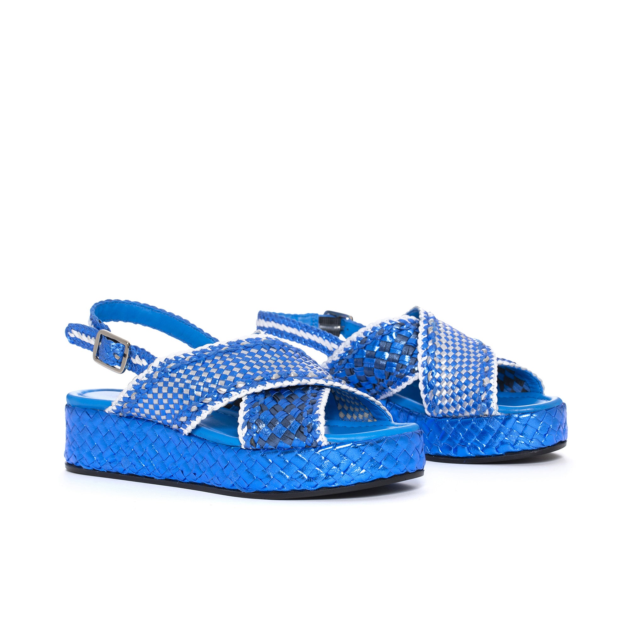 SANDALIA PLATAFORMA FORLI RETXA METAL V189