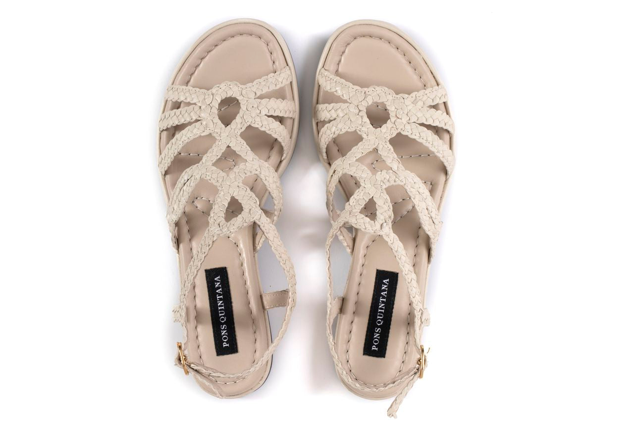 SANDALIA PLANA DIANA WET SALINAS