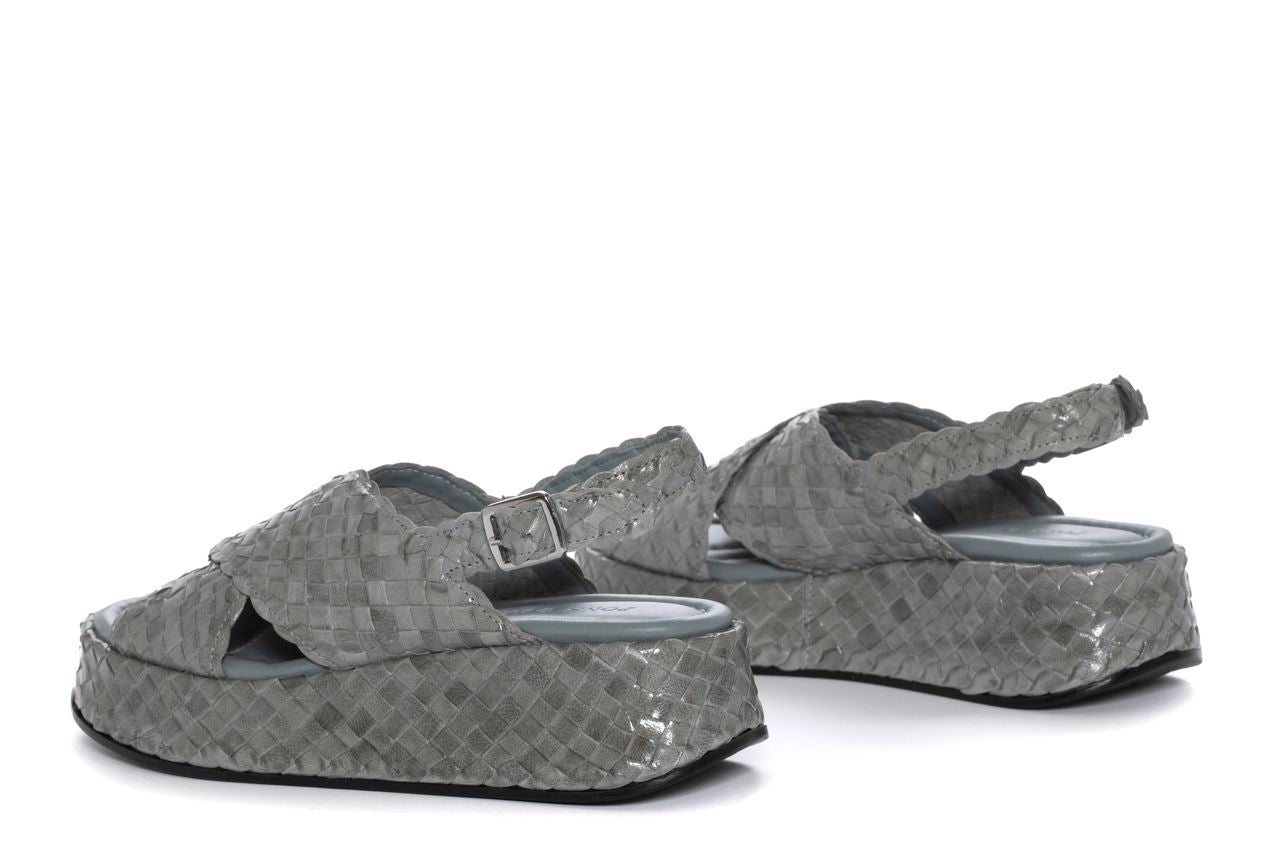 SANDALIA PLATAFORMA MAUI TRENZADO 8 MM ALGA