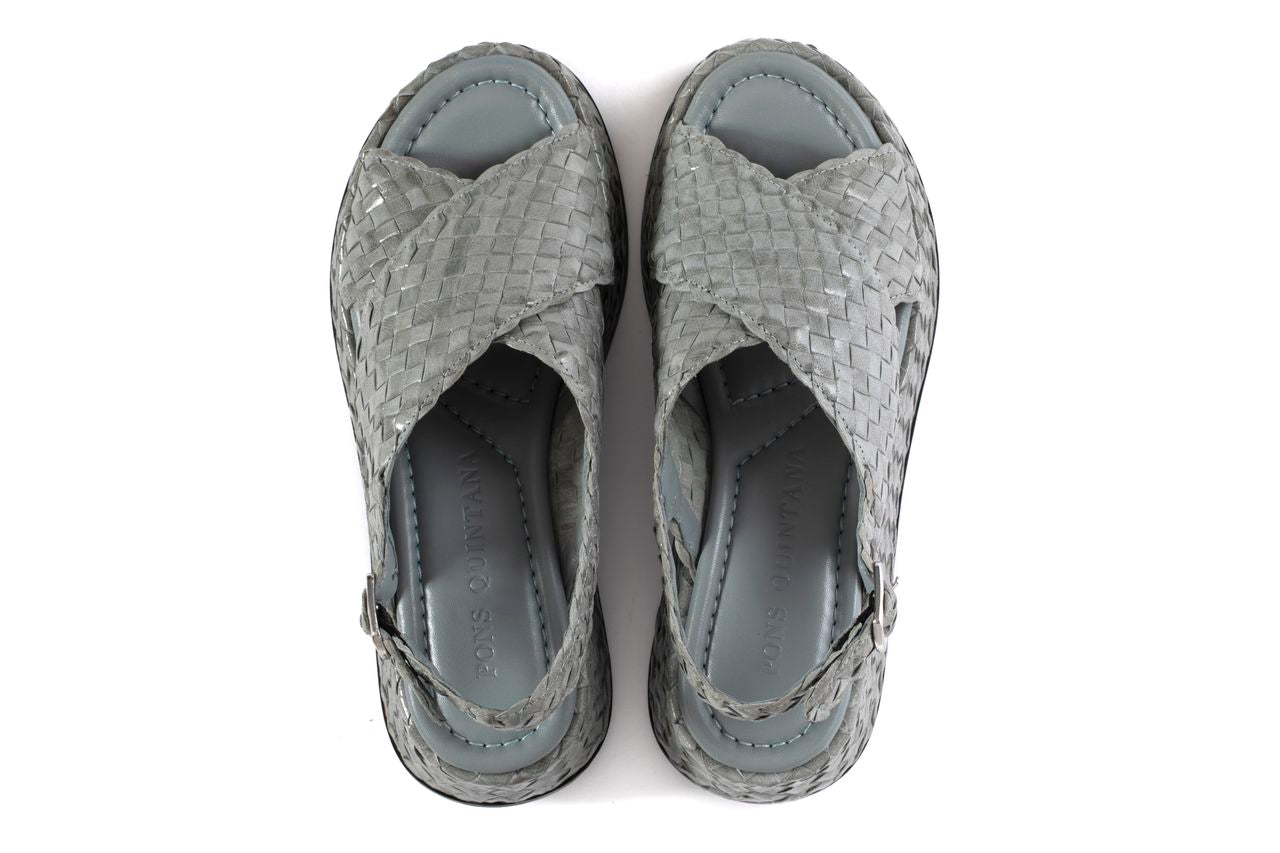 SANDALIA PLATAFORMA MAUI TRENZADO 8 MM ALGA