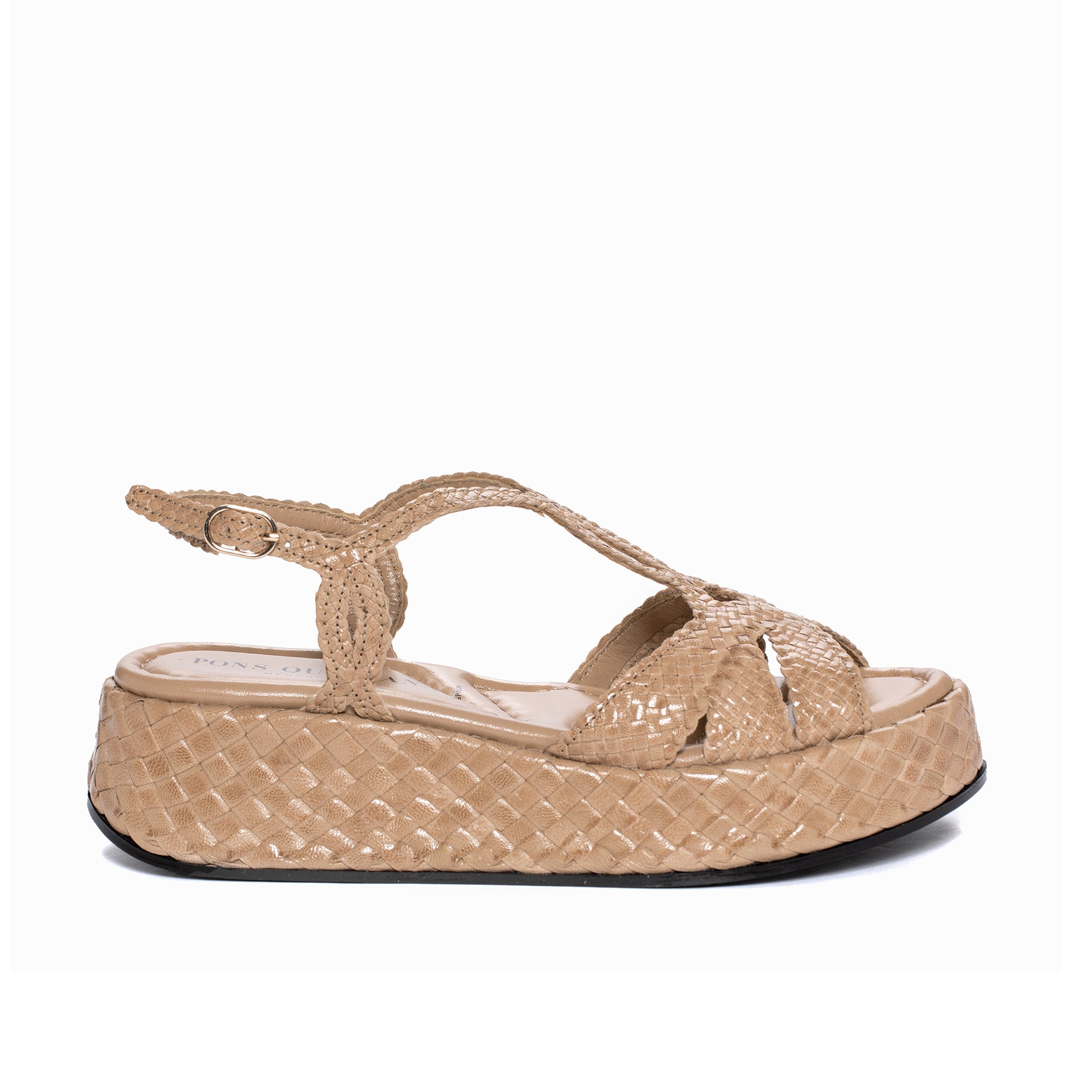 Braided Sandal Sandalo Pons Quintana Turquoise Woven Leather