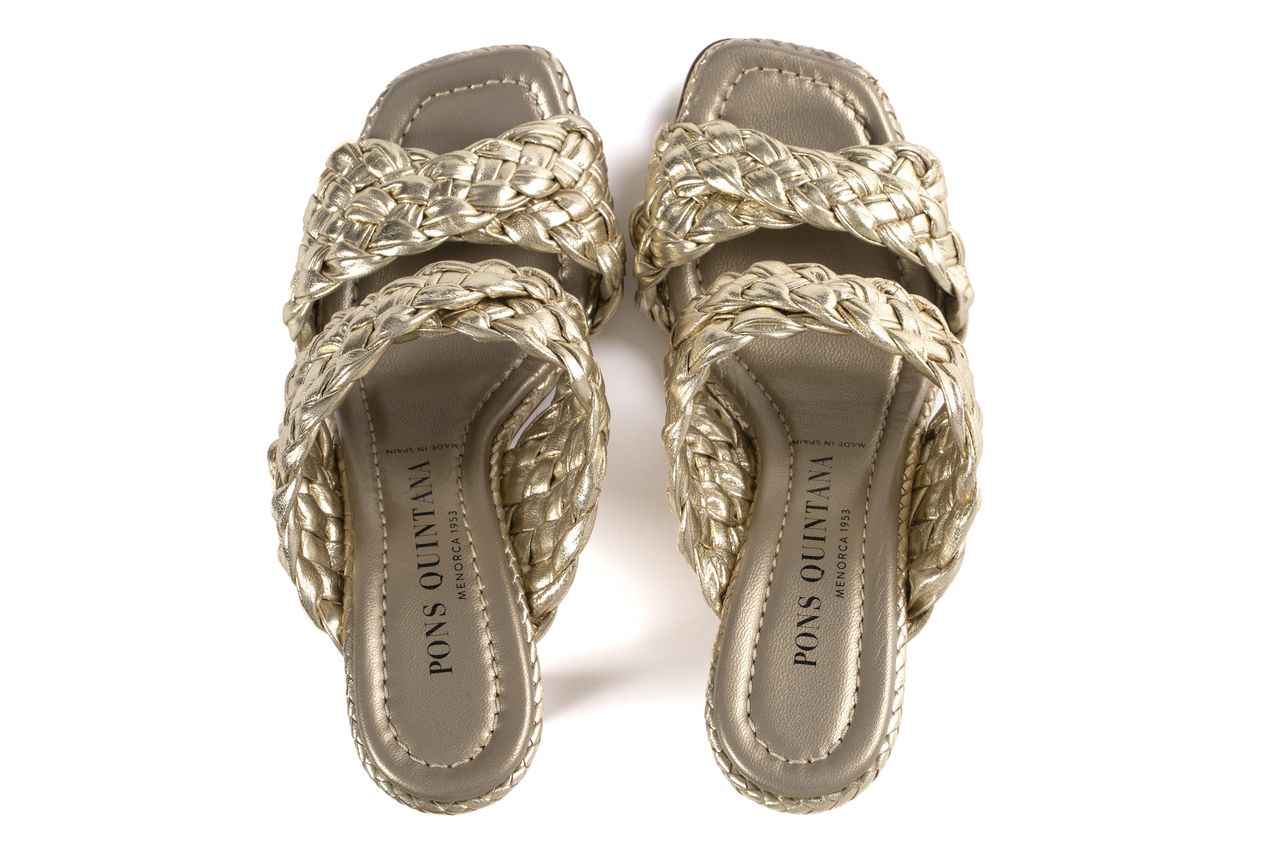 SANDALIA TACON FIJI PLATINO