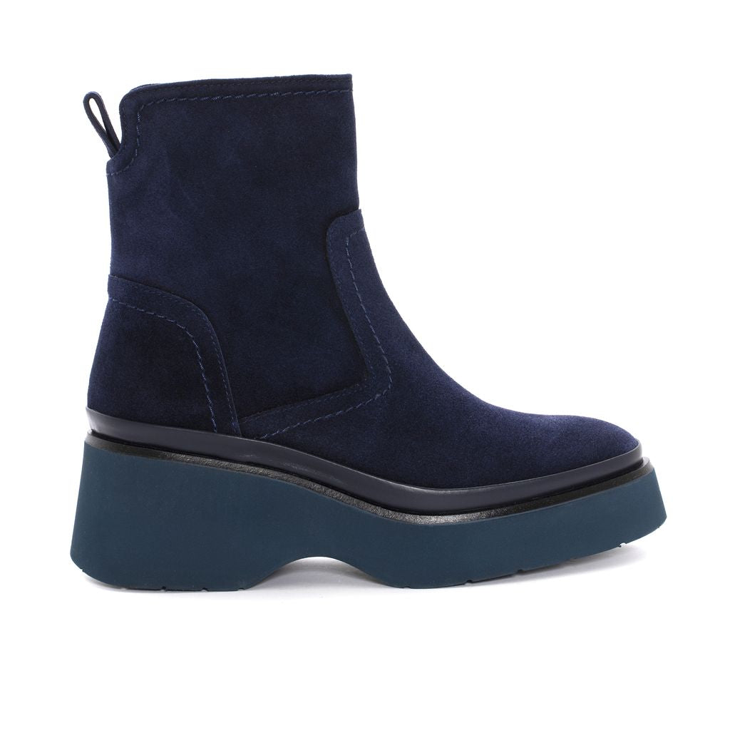 BOTIN PLATAFORMA RAQUEL VELOUR OCEANO