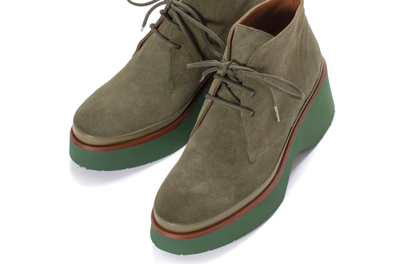 BOTIN PLATAFORMA RAQUEL VELOUR CEDRO