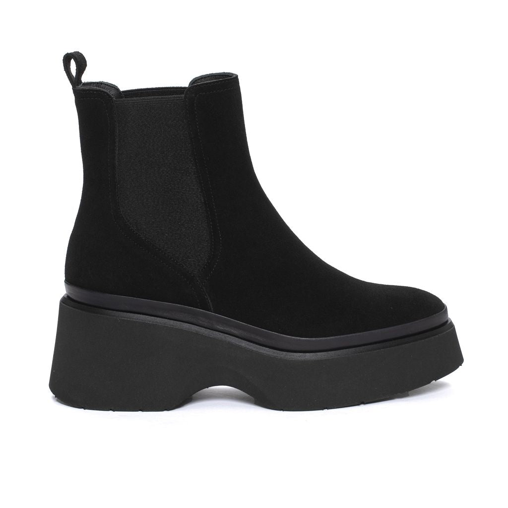 BOTIN PLATAFORMA RAQUEL VELOUR NEGRO
