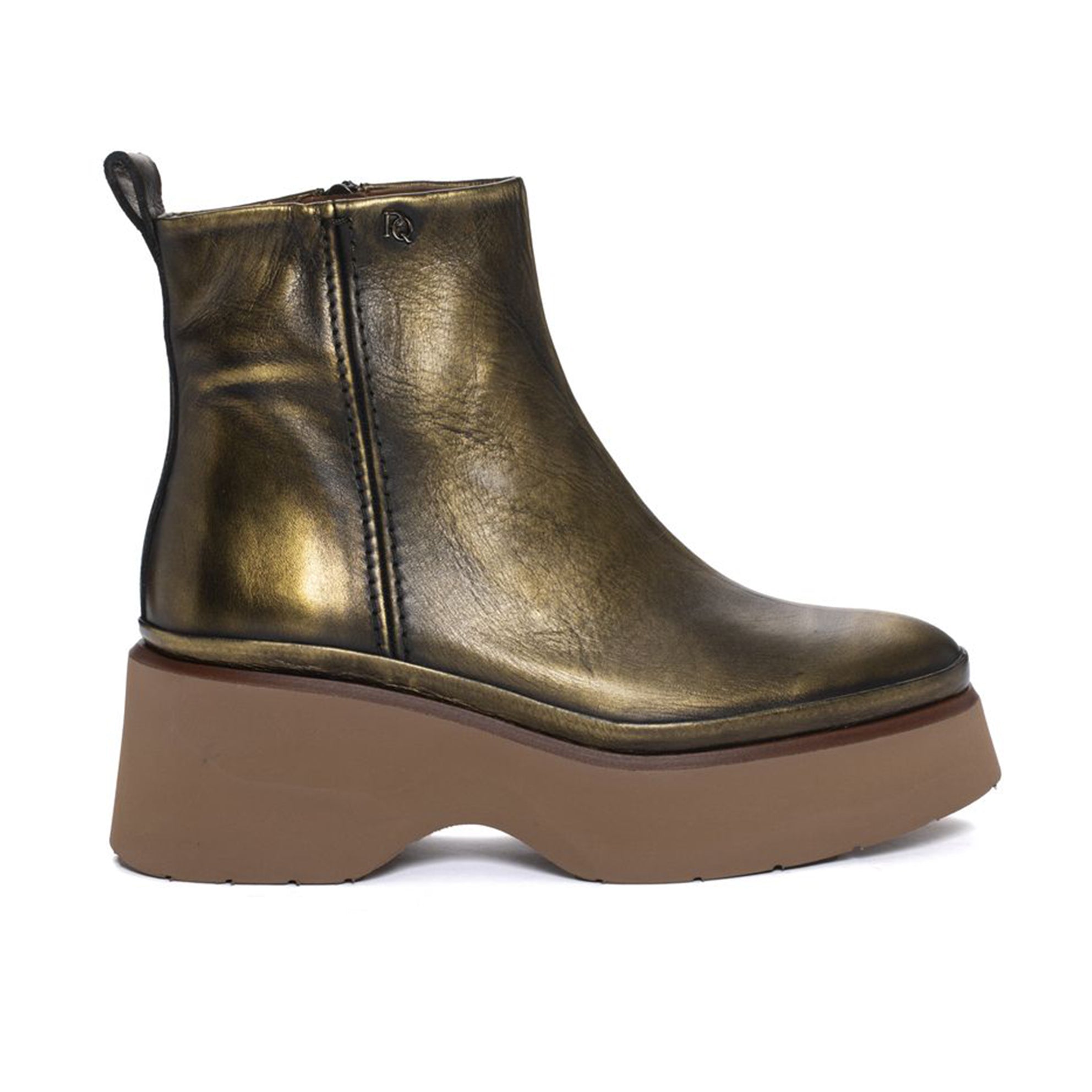 BOTIN PLATAFORMA RAQUEL NAPETTA ORO