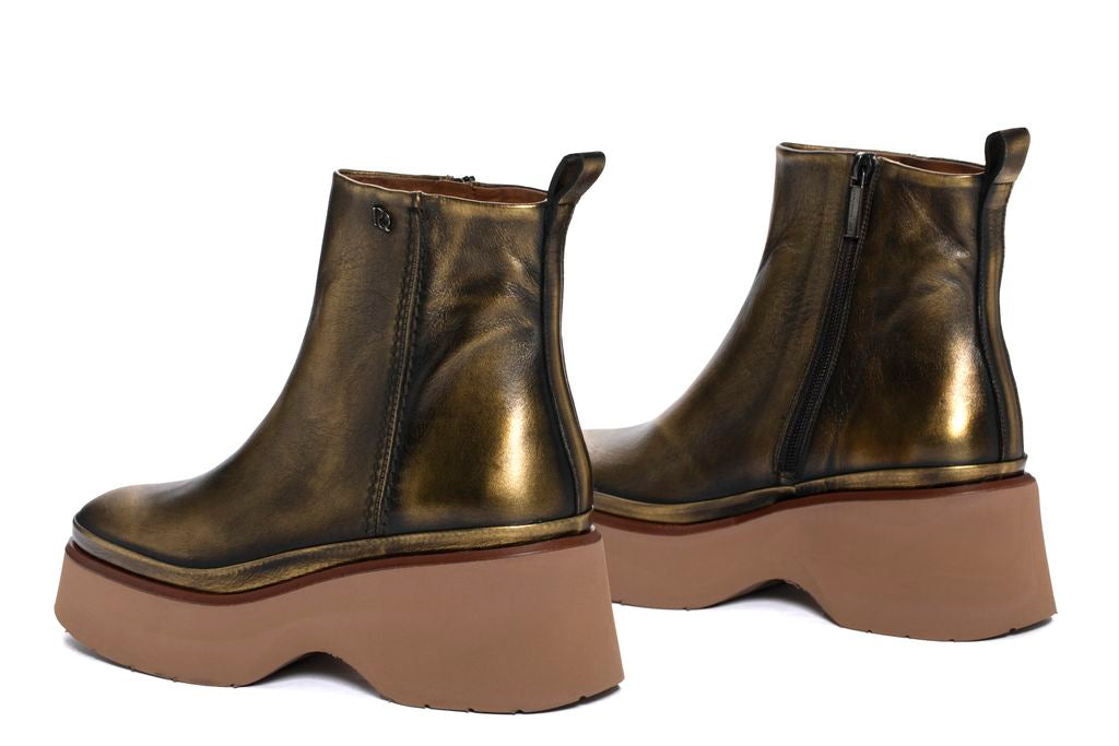 BOTIN PLATAFORMA RAQUEL NAPETTA ORO