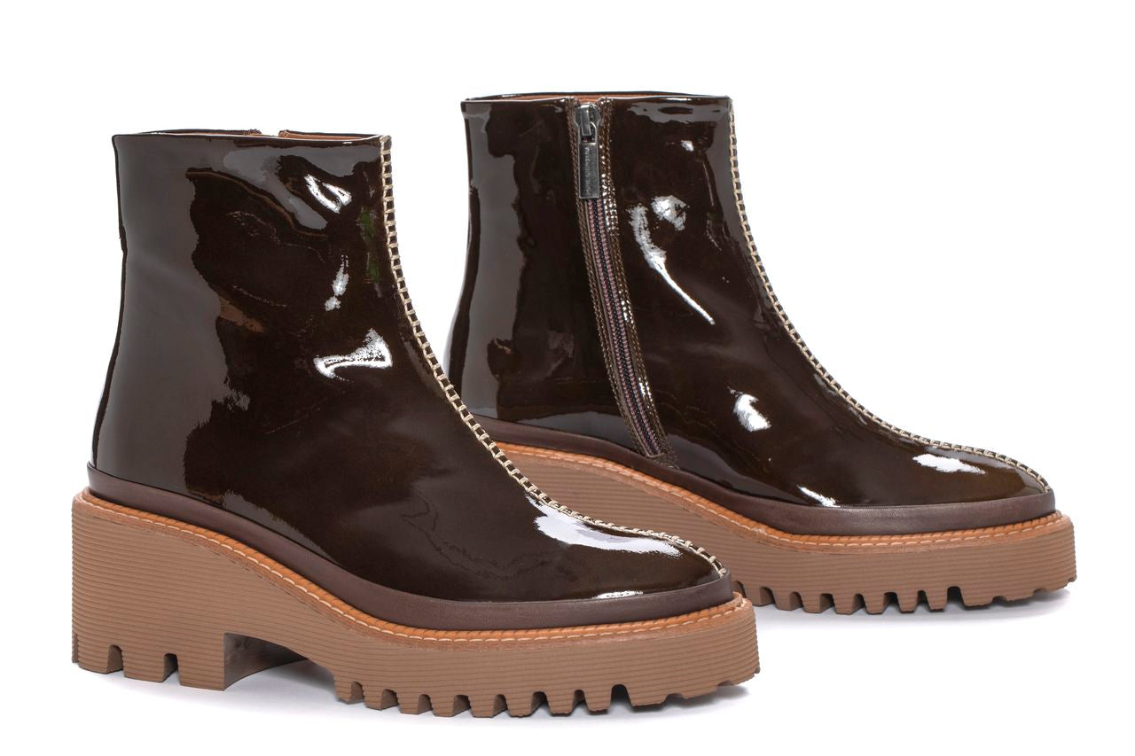 BOTIN PLATAFORMA CARMEN VERNICE EBANO