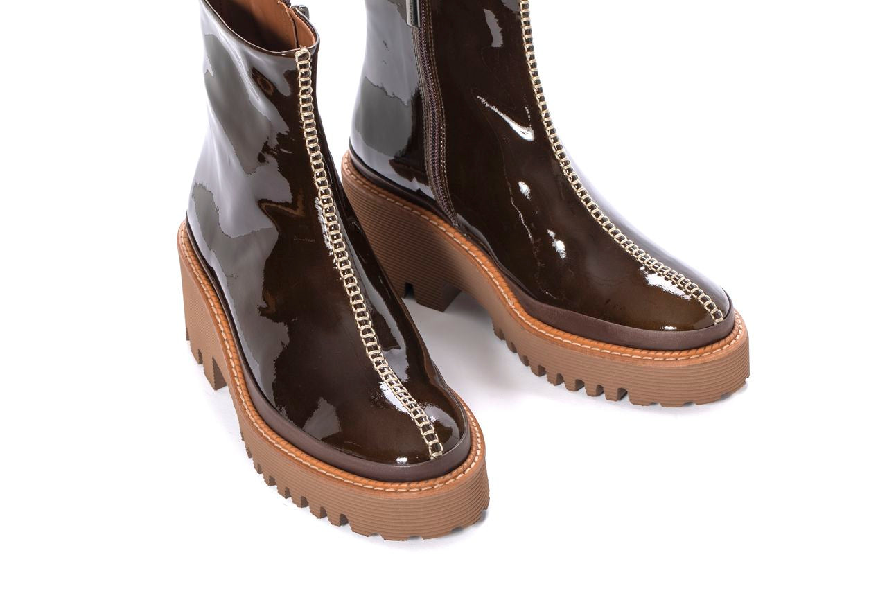 BOTIN PLATAFORMA CARMEN VERNICE EBANO