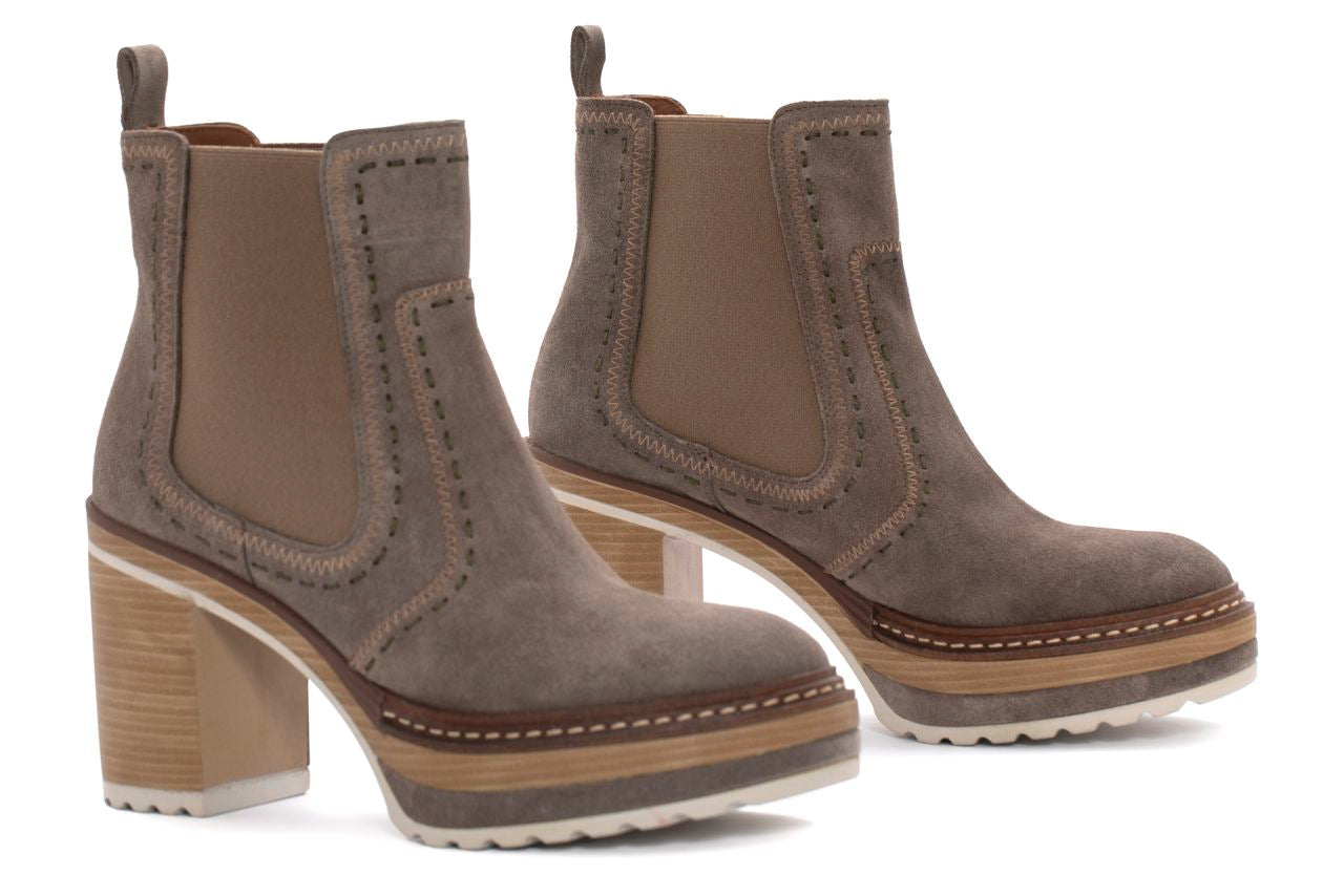 BOTIN TACON OLIVIA VELOUR TOPO