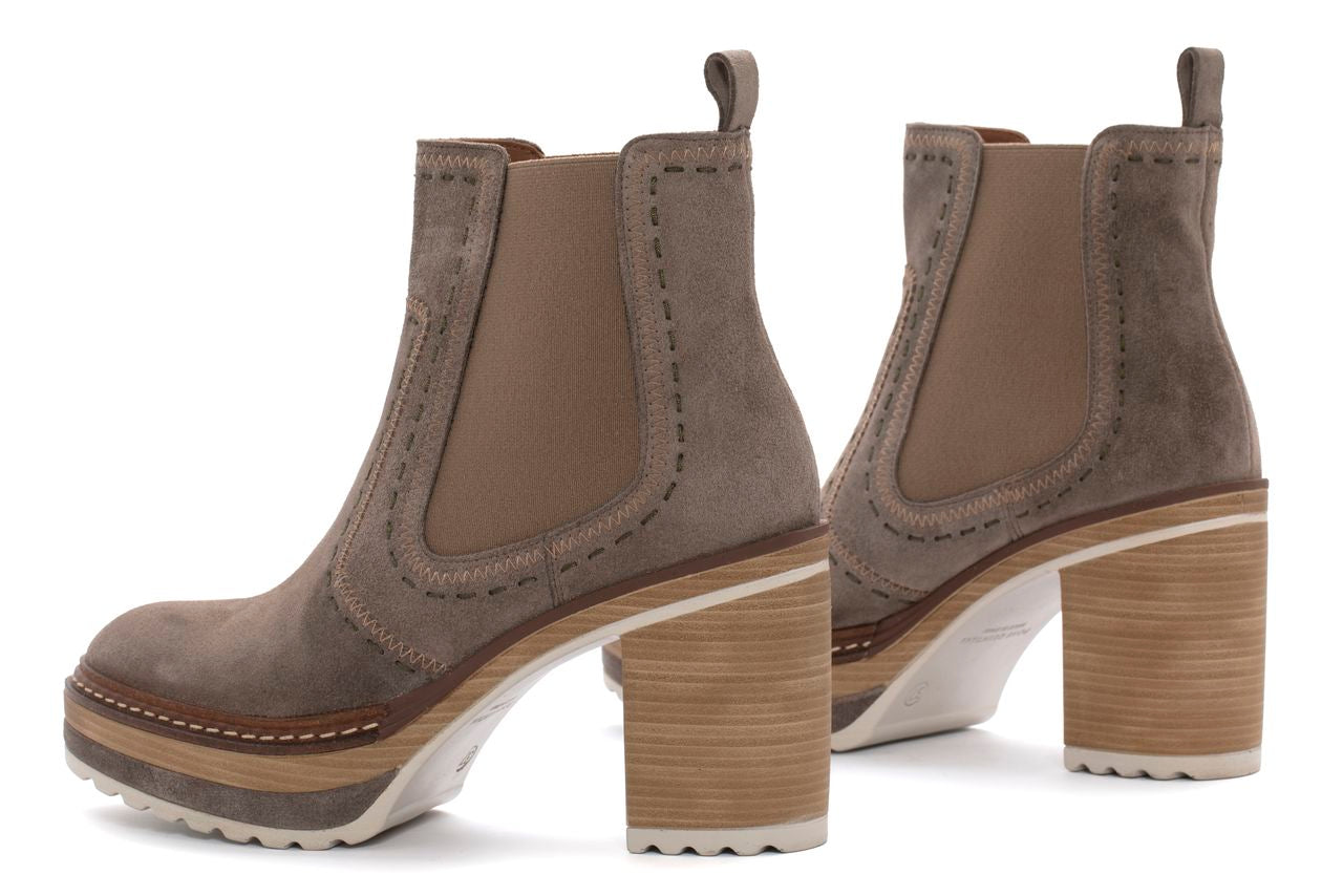 BOTIN TACON OLIVIA VELOUR TOPO