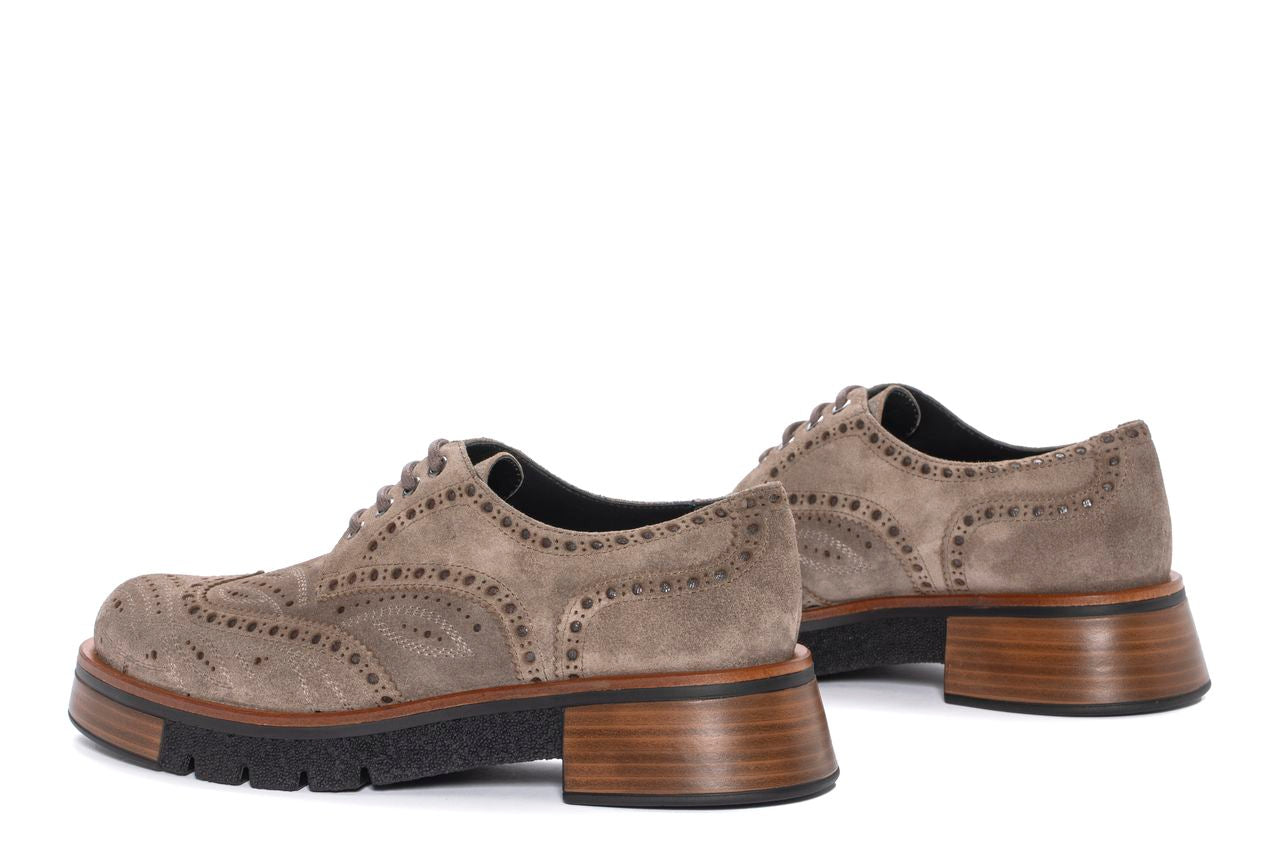 BLUCHER PLATAFORMA MALI VELOUR TOPO