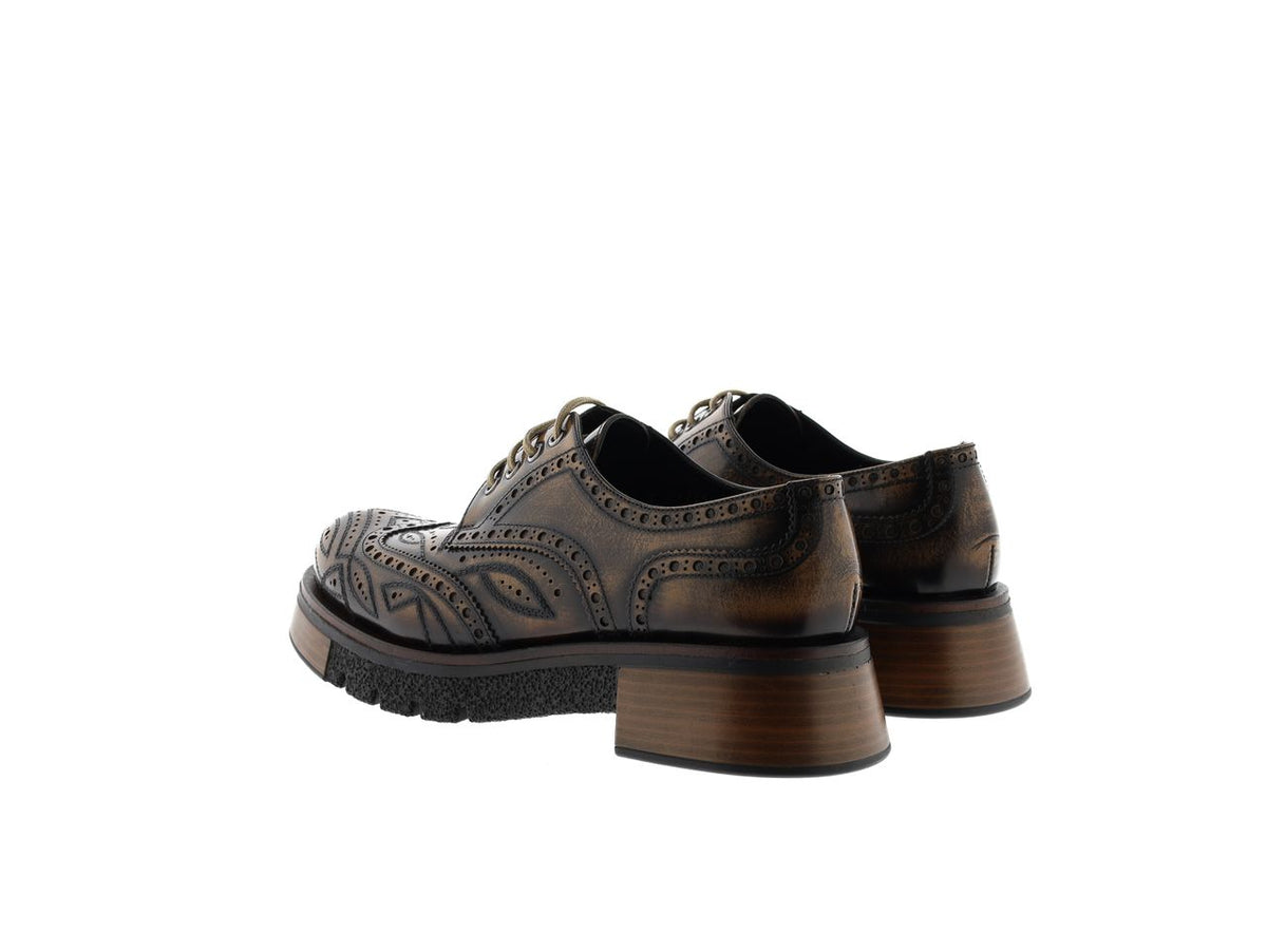 BLUCHER PLATAFORMA MALI SPAZZOLATO TAUPE