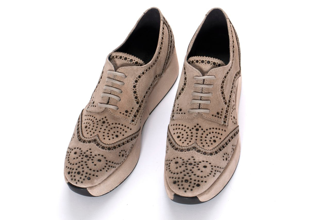 BLUCHER PLATAFORMA CERTIER VELOUR CORDA