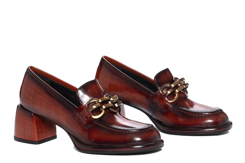 ZAPATO TACON EMILIA NEPAL BRANDY