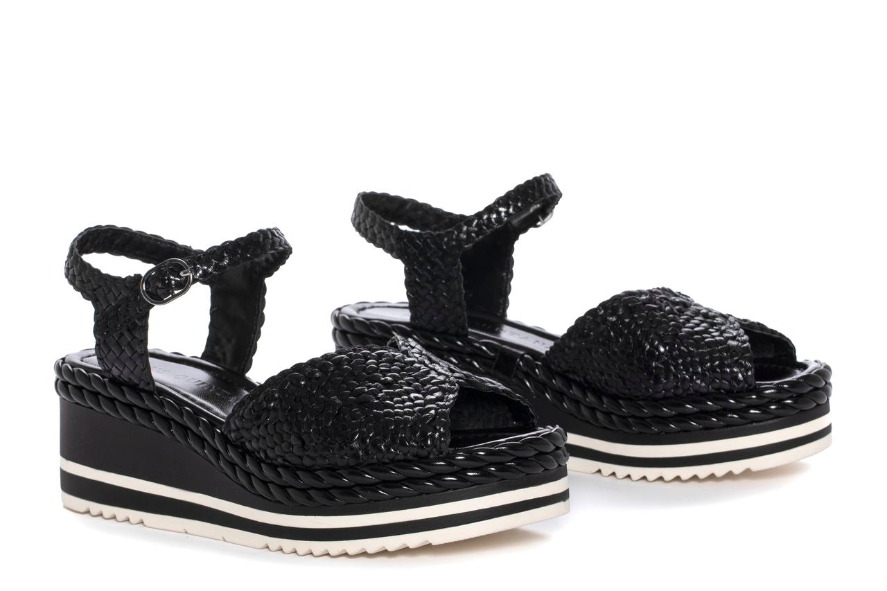 SANDALIA PLATAFORMA PADOVA NEGRO