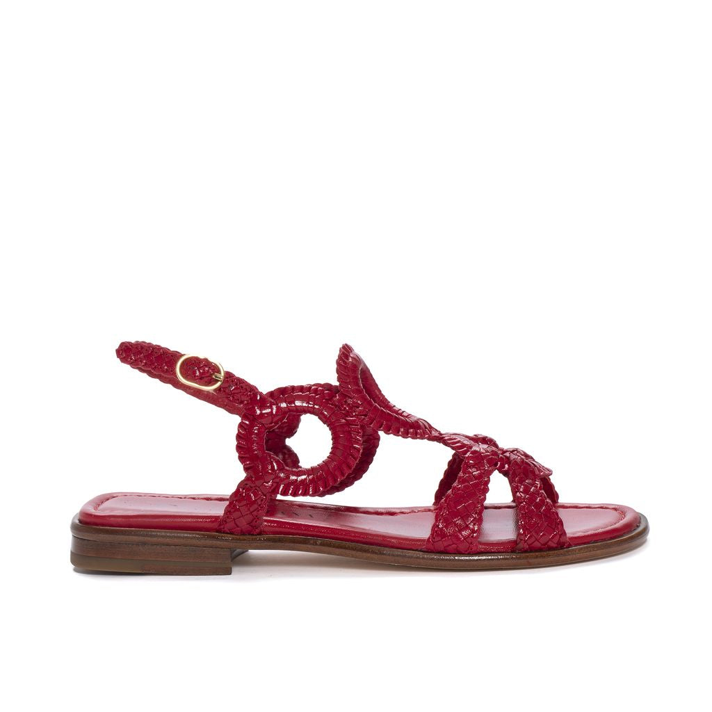 SANDALIA PLANA TINA RUBI