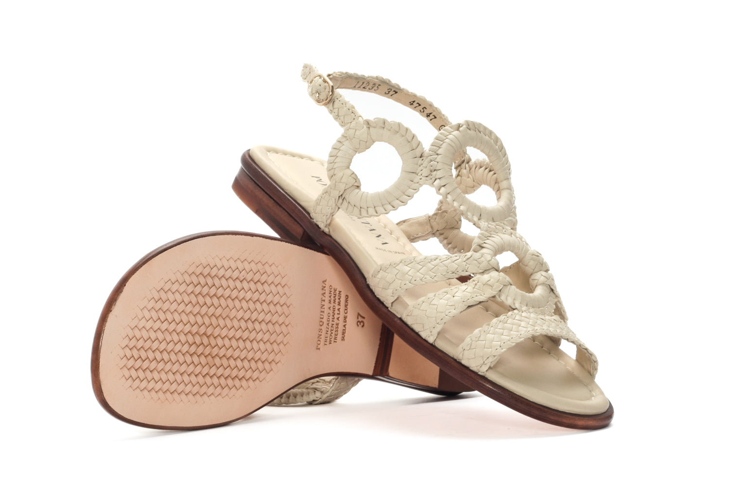 SANDALIA PLANA TINA WET SALINAS