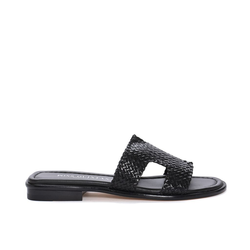 SANDALIA PLANA TINA NEGRO