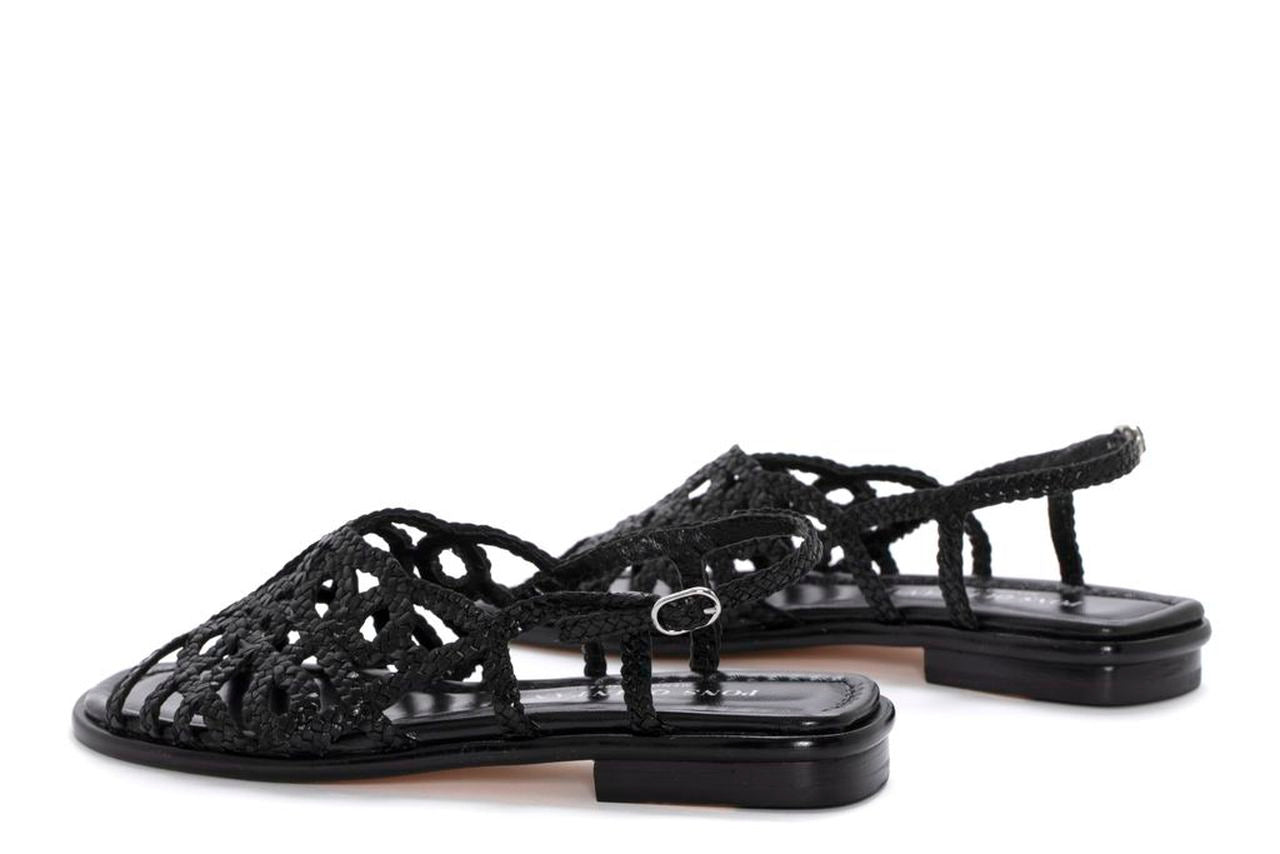 SANDALIA PLANA TINA NEGRO