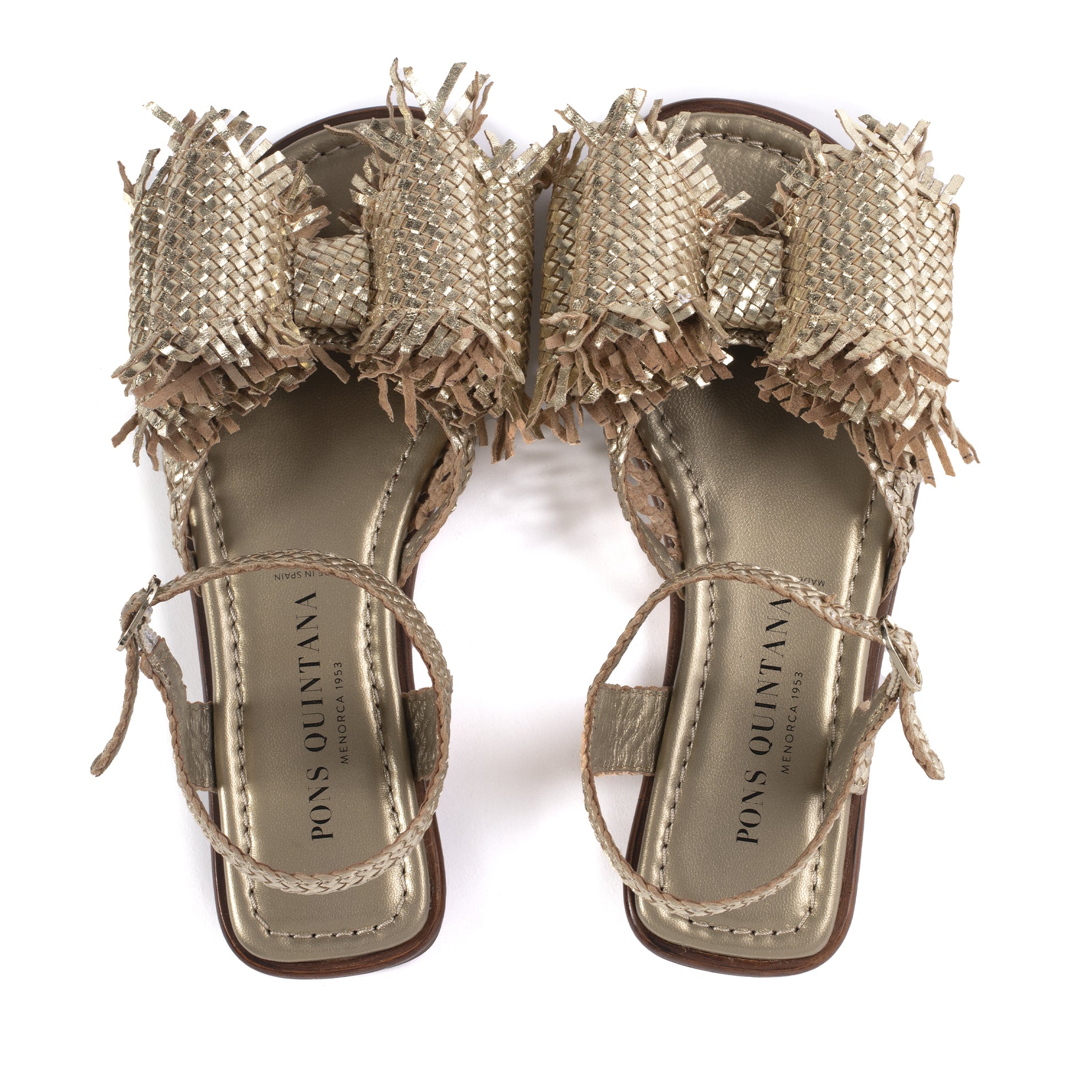 SANDALIA PLANA TINA LAZO PLATINO