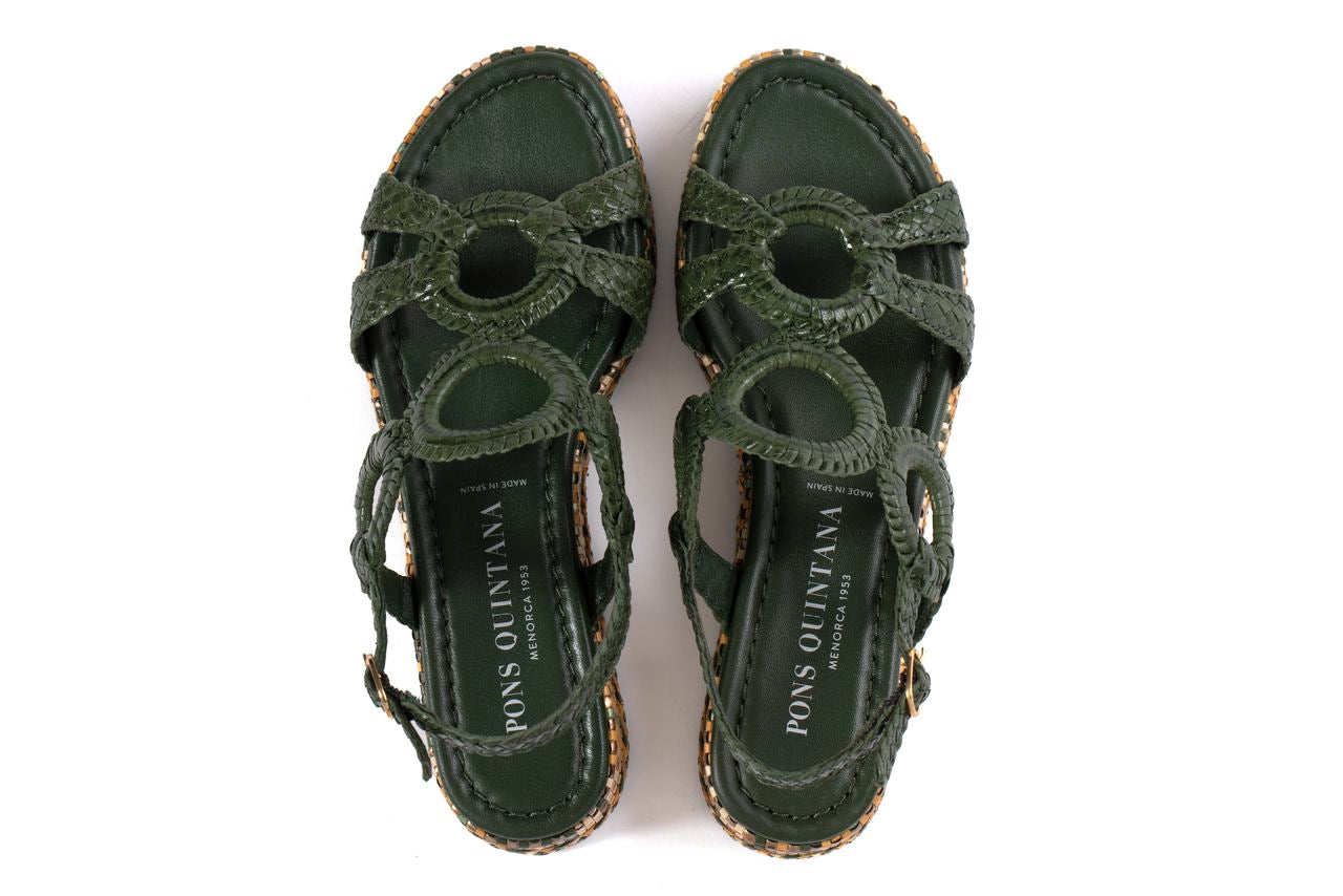 FORLI MOSS PLATFORM SANDAL