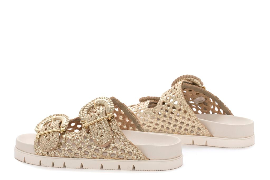 SANDALIA FUSSBETT CAIMAN PLATINO