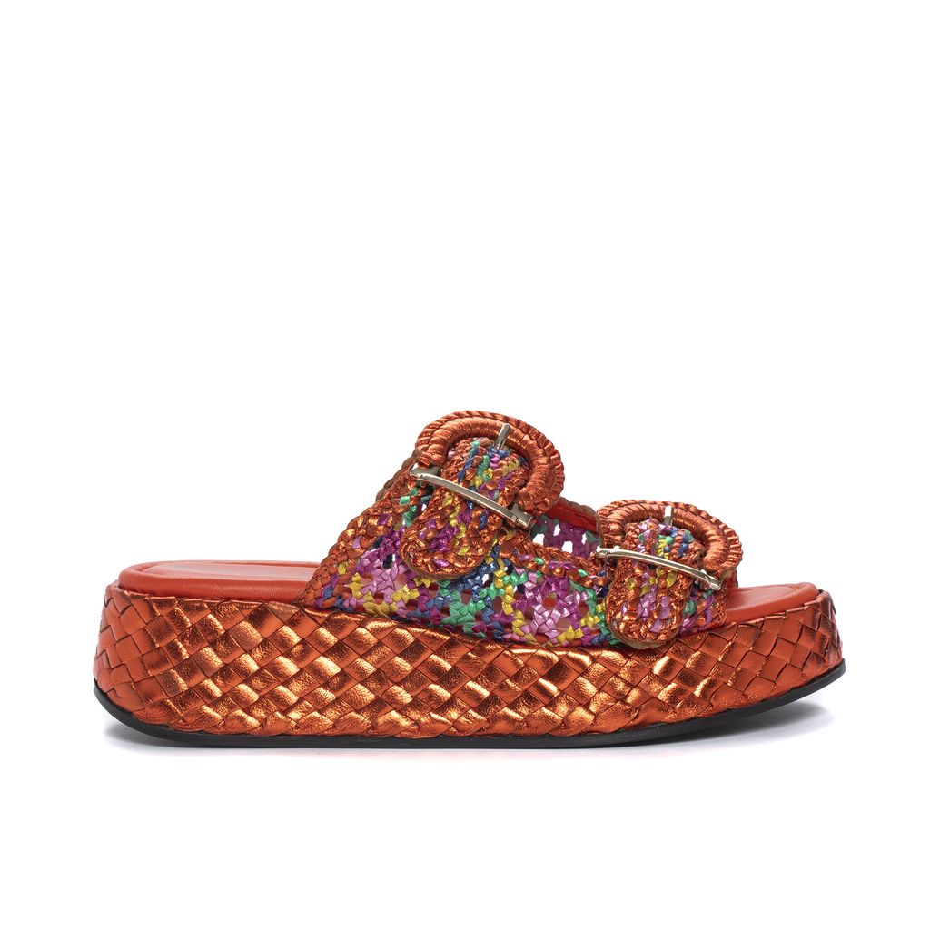 SANDALIA PLATAFORMA MAUI METAL VBG