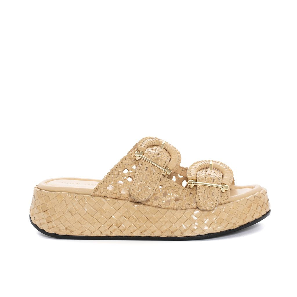 SANDALIA PLATAFORMA MAUI TRENZADO 8MM ARENA