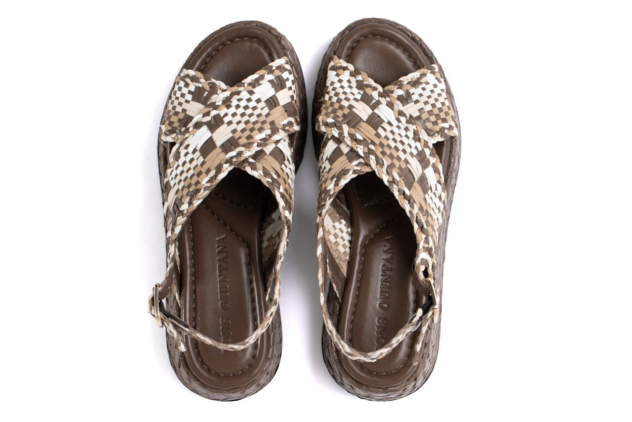 SANDALIA PLATAFORMA MAUI TRENZADO 8MM COMBI PD