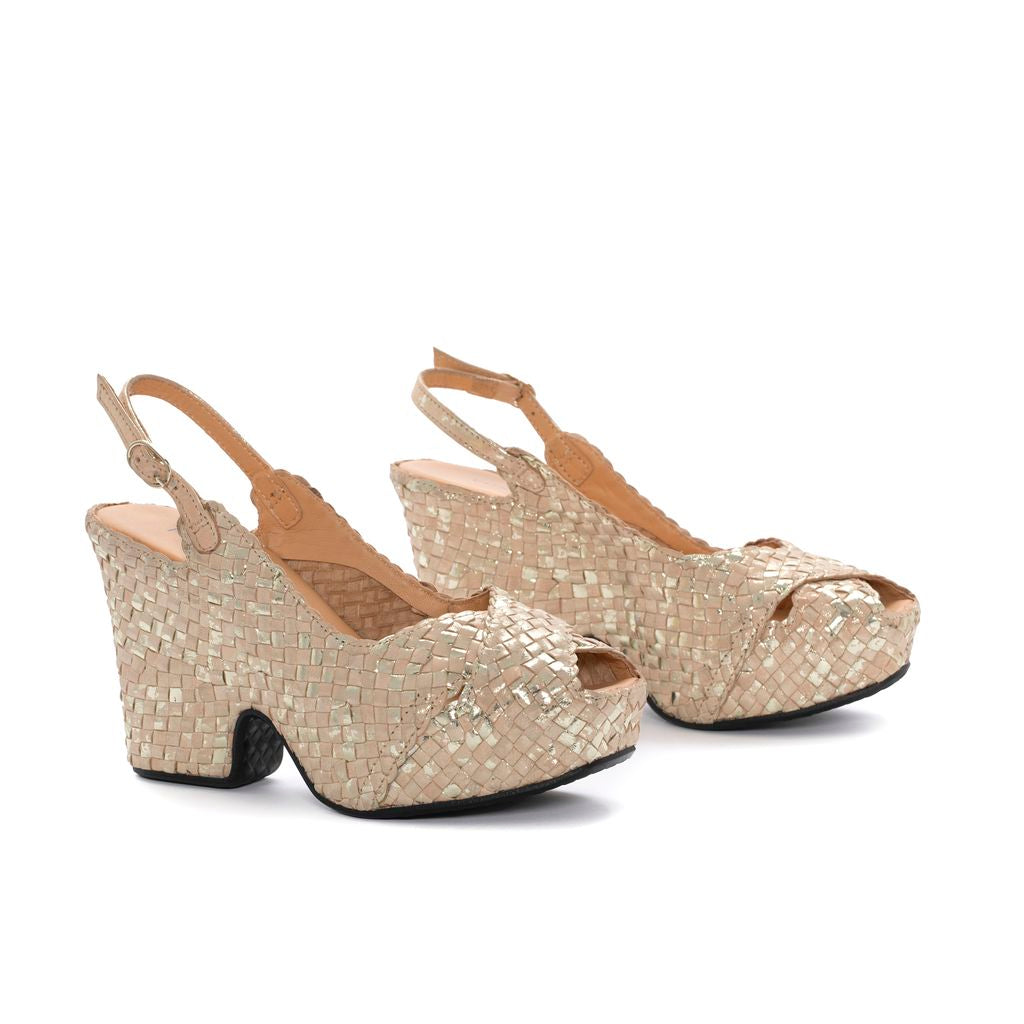 SANDALIA TACON CALI IVORY