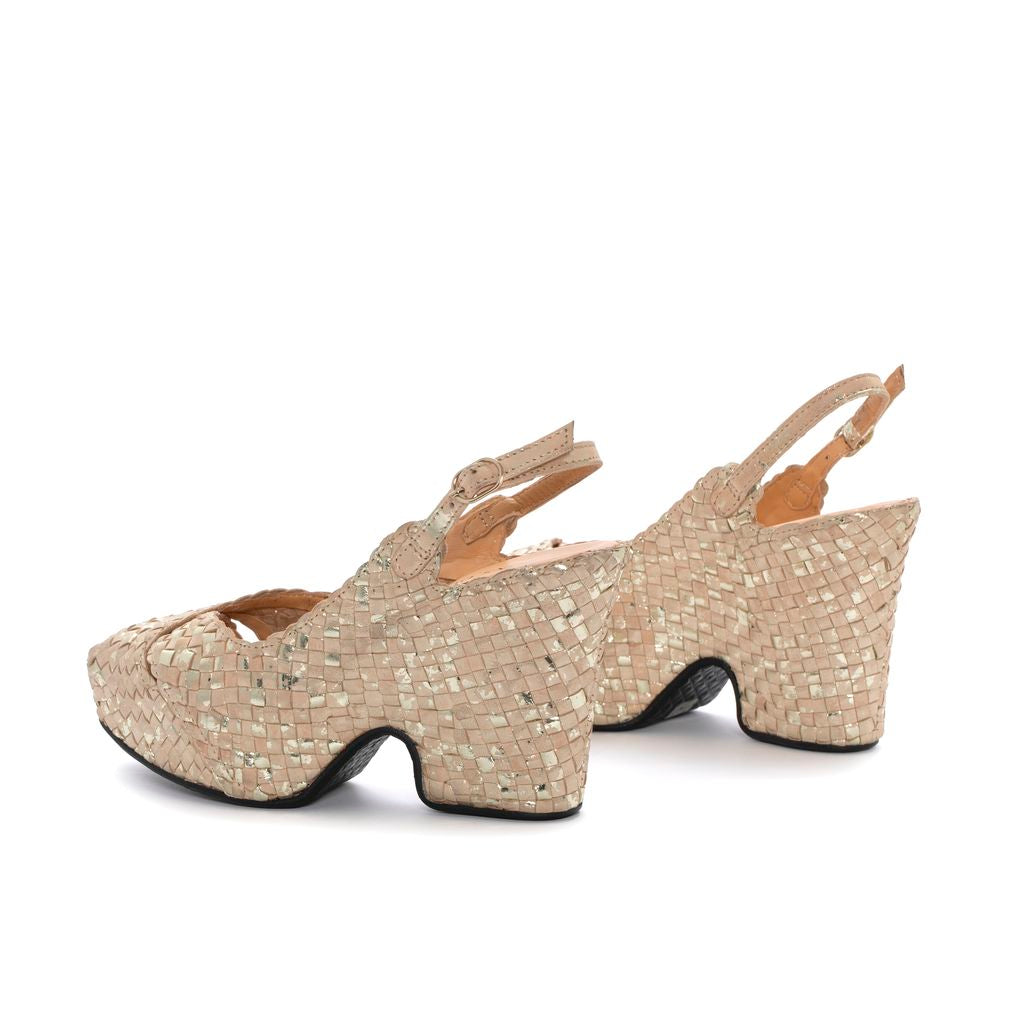 SANDALIA TACON CALI IVORY