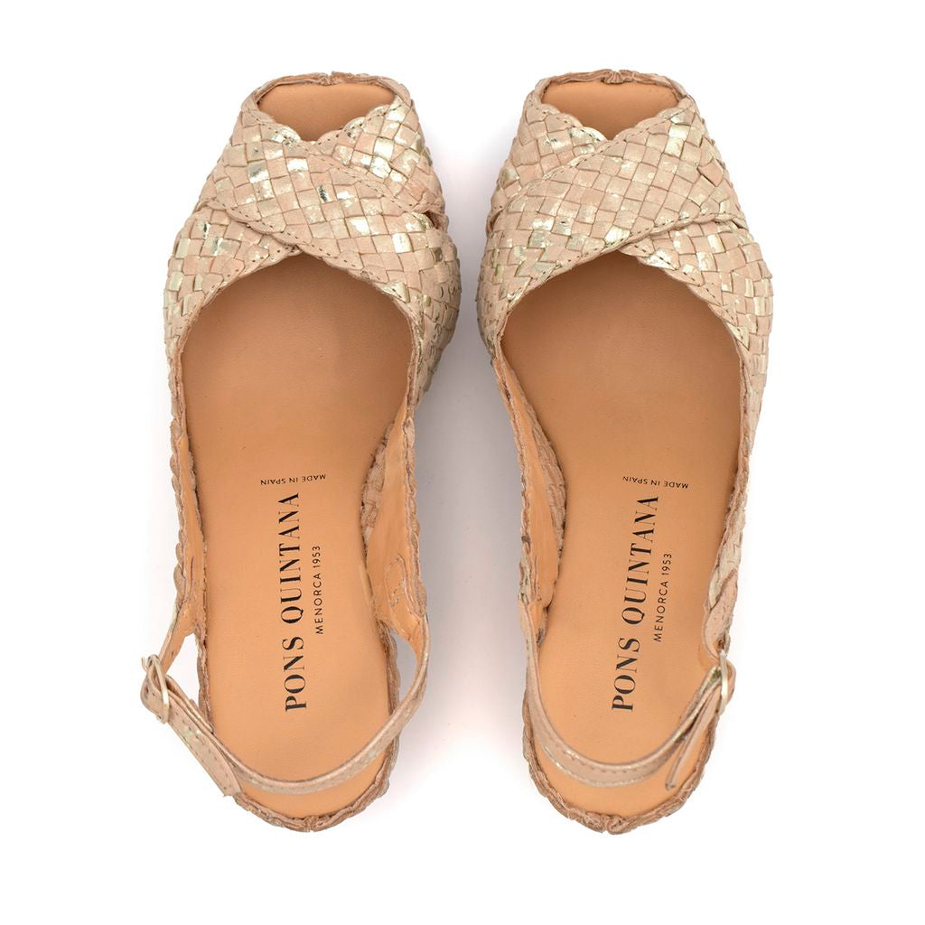 SANDALIA TACON CALI IVORY